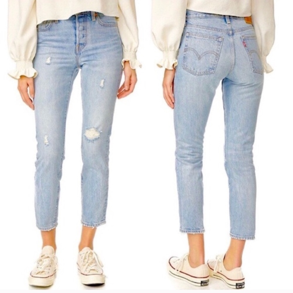 Levi’s Wedgie Desert Delta Distressed Jeans